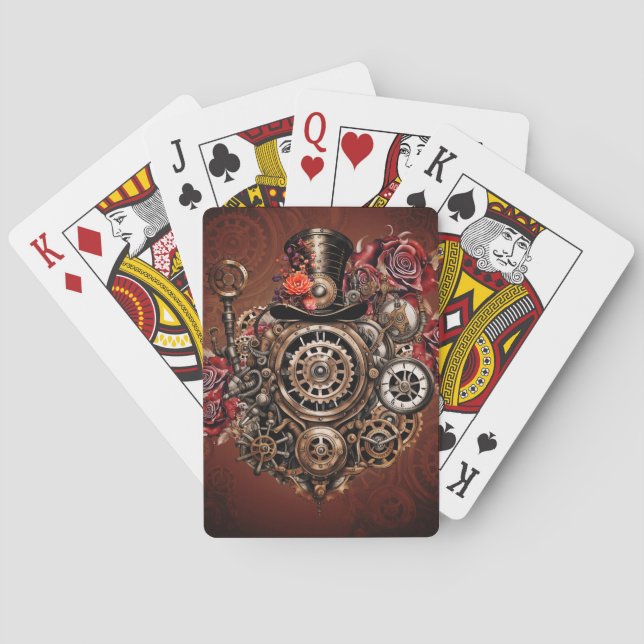 Jeu De Cartes Design Steampunk merveilleux (dos)