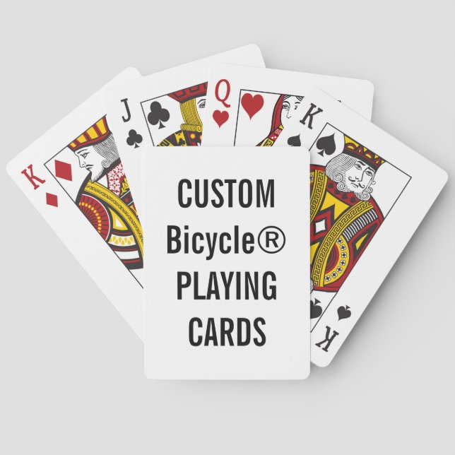 Jeu De Cartes Design Your Own Custom Bicycle® Playing Cards (dos)