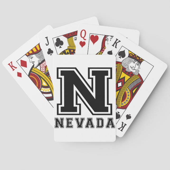 Jeu De Cartes Designs d'état du Nevada (dos)