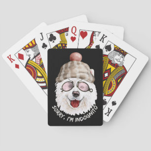Jeu De Cartes DÉSOLÉ I'M INDOGNITO (Japanese Spitz) drôle chien