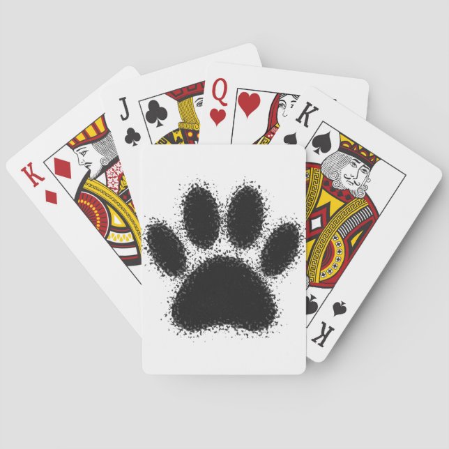 Jeu De Cartes Dessin à mâchoire de chien (dos)