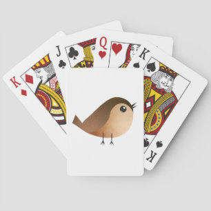 Jeu De Cartes Dessin animé d'oiseau moineau