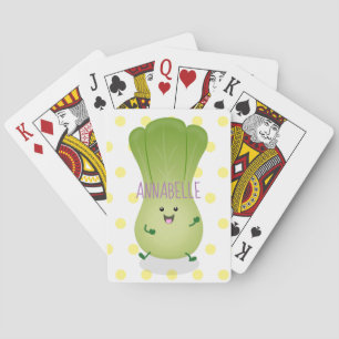 Jeu De Cartes dessin animé mignon de bok choy