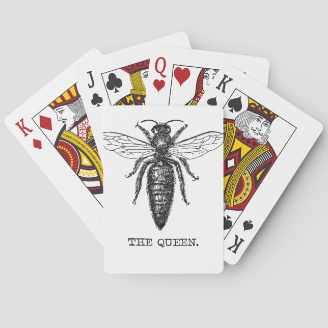 Jeu De Cartes Dessin classique de l'illustration de Queen Bee (dos)