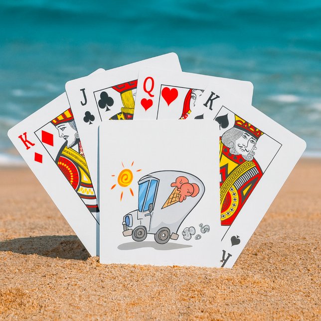 Jeu De Cartes Dessin Crème de glace Camion Amusant Dessert d'été (Créateur téléchargé)