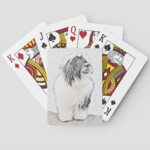 Jeu De Cartes Dessin de collie à oreilles - Joli art original de