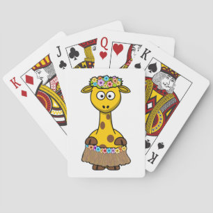 Jeu De Cartes Dessin de Hula Dancer Giraffe