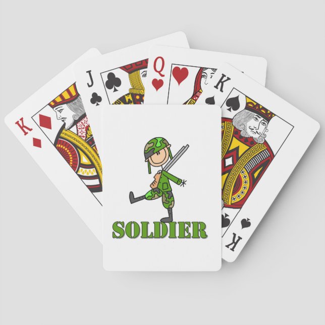 Jeu De Cartes Dessin de soldat bâton (dos)