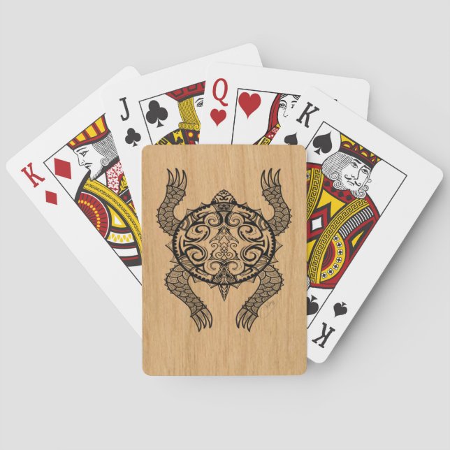 Jeu De Cartes Dessin de tortue (dos)