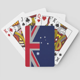 Jeu De Cartes Dessin du drapeau australien dans le style Chrome