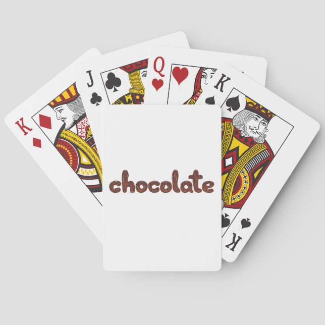 Jeu De Cartes dessin en chocolat minuscule (dos)