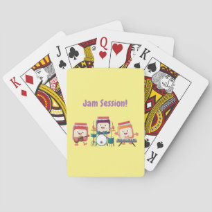 Jeu De Cartes Dessin humoristique de musiciens mignons en sessio