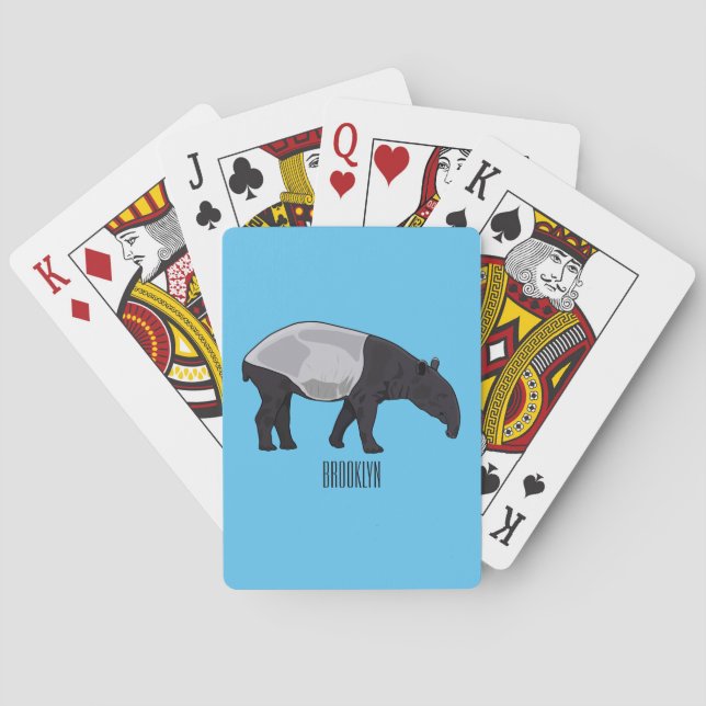 Jeu De Cartes Dessin sur Tapir (dos)