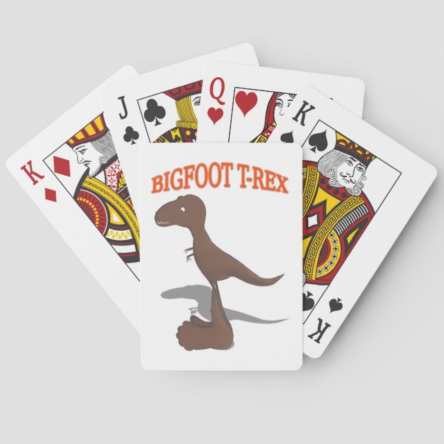 Jeu De Cartes Dessin T-Rex Bigfoot (dos)