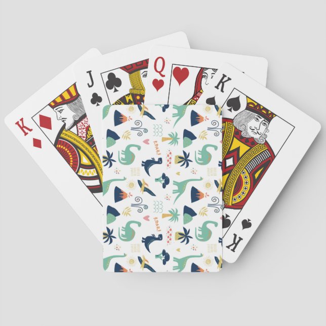 Jeu De Cartes Dessins de dessin de la période crétacée (dos)