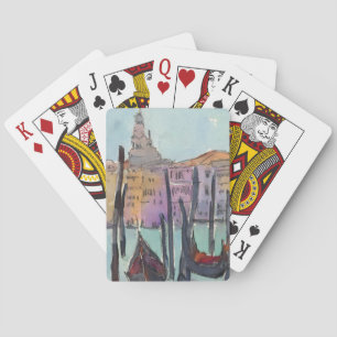 Jeu De Cartes Destinations Deux Gondolas à Venice Sketch