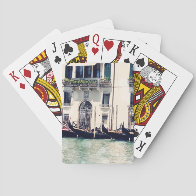 Jeu De Cartes Destinations | Venice Waterfront Photograph (dos)
