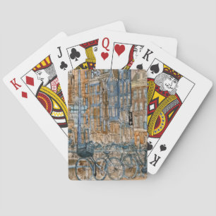 Jeu De Cartes Destinations Vue de New York en aquarelle