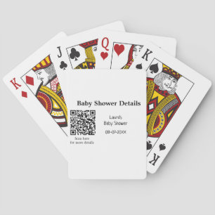 Jeu De Cartes DÉTAILS DU baby shower QR SCAN CODE RU MODERNE MIN