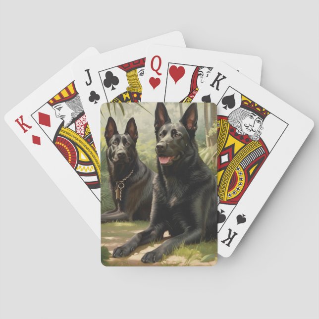 Jeu De Cartes Deux bergers allemands (dos)
