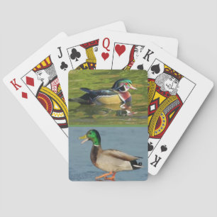 Jeu De Cartes Deux canards sur une plate-forme des cartes de jeu