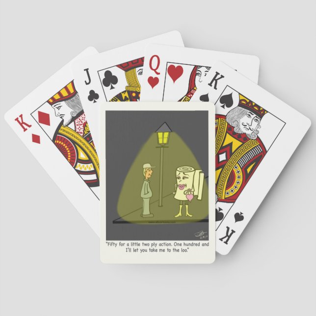 Jeu De Cartes Deux caricatures amusantes (dos)
