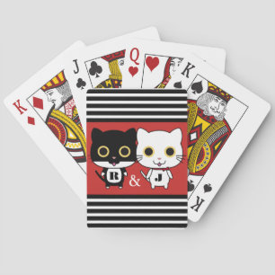 Jeu De Cartes Deux chats Cool personnalisés