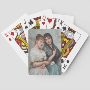 Jeu De Cartes Deux femmes vénitiennes (art italien)