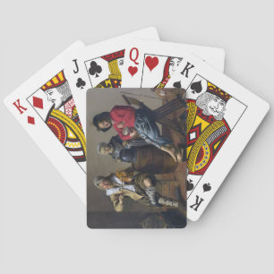 Jeu De Cartes Deux garçons et une fille faisant de la musique (m
