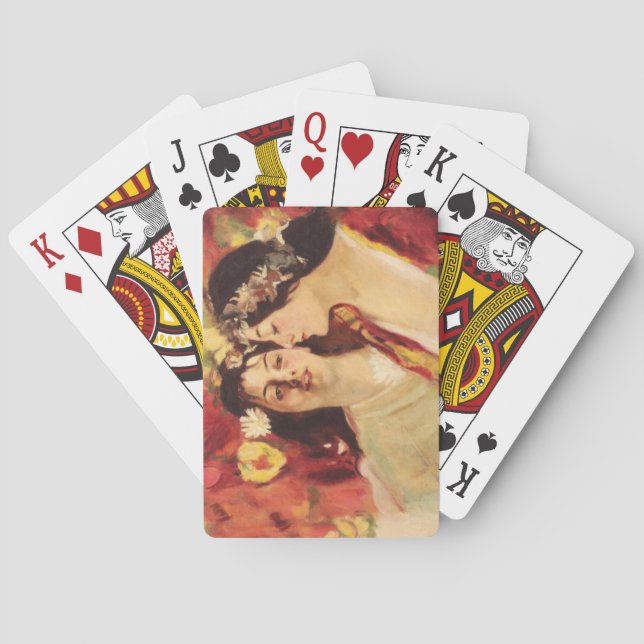 Jeu De Cartes Deux muses du printemps (par Stefan Luchian) (dos)