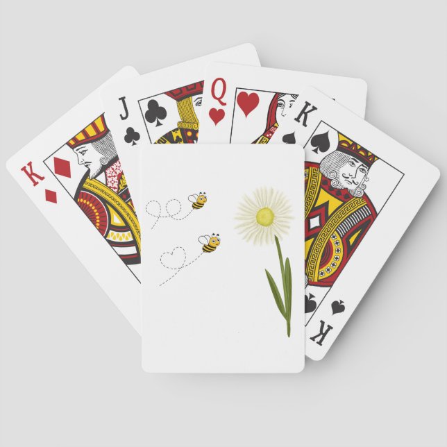 Jeu De Cartes Deux petites abeilles mignonnes (dos)