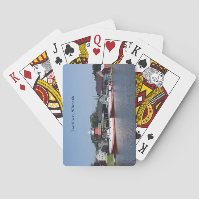 Jeu De Cartes Deux rivières, Wisconsin jouer aux cartes (dos)