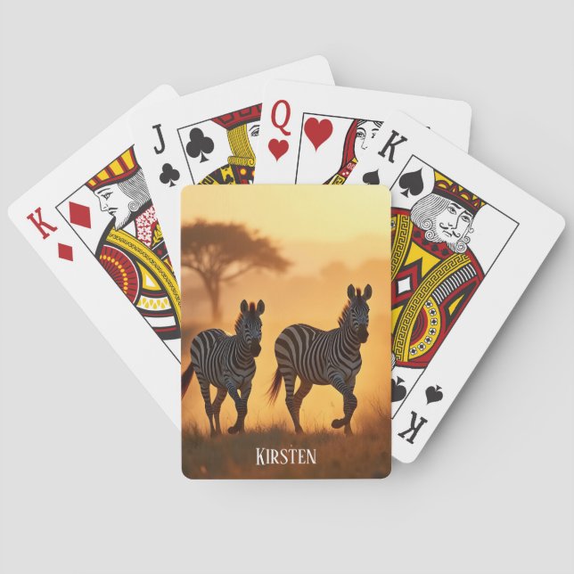 Jeu De Cartes Deux zèbres (dos)