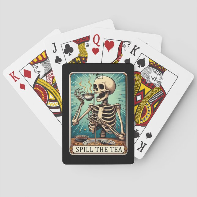Jeu De Cartes Déverser Les Cartes De Poker Tea Tarot (dos)