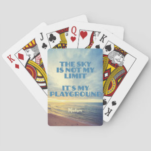 Jeu De Cartes Devis Sky de nom personnalisé