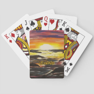 Jeu De Cartes DG Peintures Lever de soleil vibrant