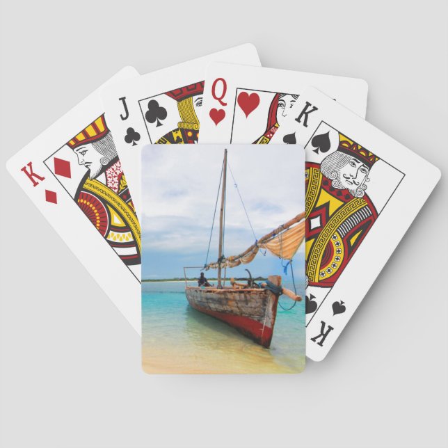 Jeu De Cartes Dhow traditionnel, Zanzibar, Tanzanie (dos)