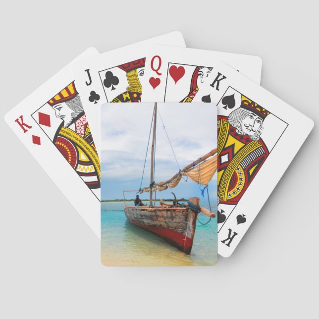 Jeu De Cartes Dhow traditionnel, Zanzibar, Tanzanie (dos)