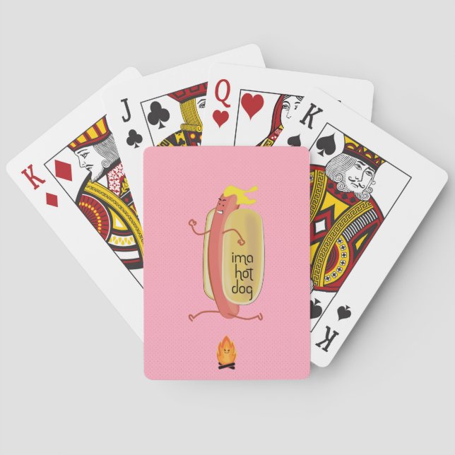 Jeu De Cartes Diable de défi de hot-dog (dos)