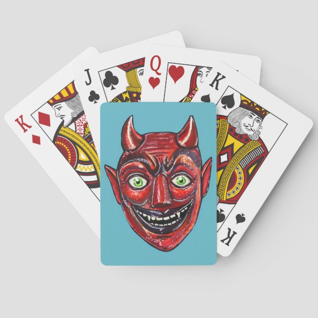 Jeu De Cartes Diable Rouge Vintage Halloweenies  (dos)