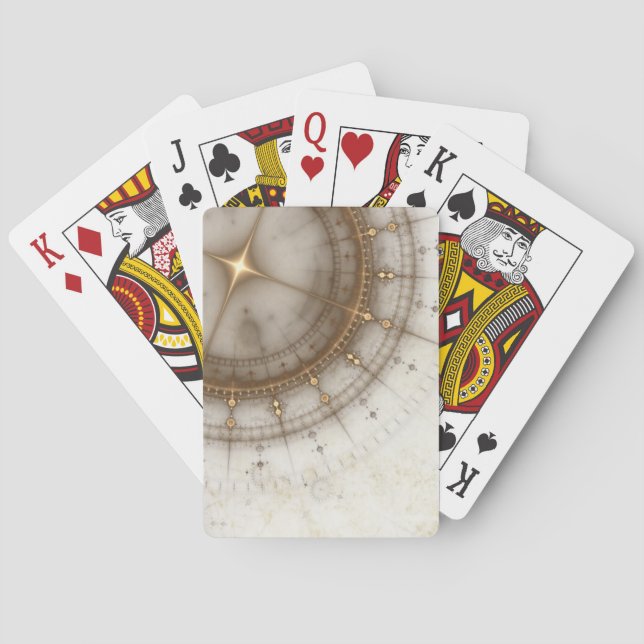 Jeu De Cartes Diagramme nautique antique, grunge (dos)