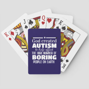 Jeu De Cartes Dieu a créé l'autisme pour une raison spéciale