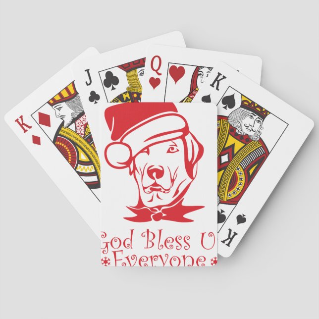 Jeu De Cartes dieu nous bénisse noël (dos)