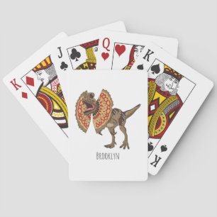 Jeu De Cartes Dilophosaurus dessin animé
