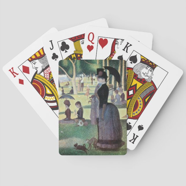 Jeu De Cartes Dimanche après-midi, île La Grande Jatte par Seura (dos)
