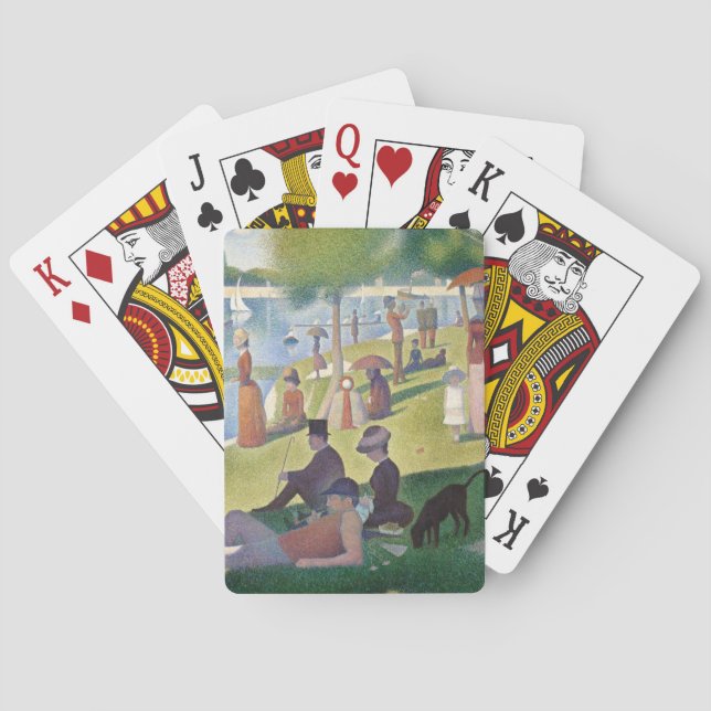 Jeu De Cartes Dimanche Après-Midi Seurat Neo Impressionniste Pei (dos)