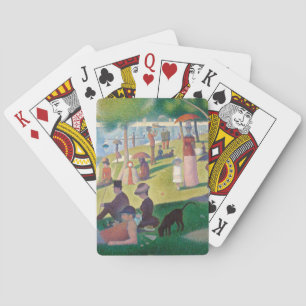 Jeu De Cartes Dimanche sur La Grande Jatte Seurat Peinture