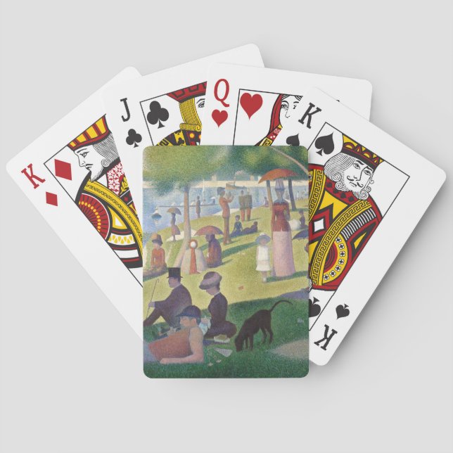 Jeu De Cartes Dimanche sur La Grande Jatte Seurat Peinture (dos)