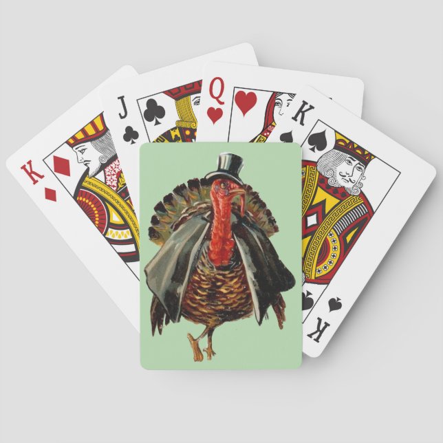 JEU DE CARTES DÎNER DE THANKSGIVING  (dos)