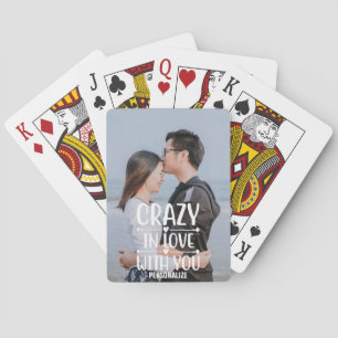 Jeu De Cartes Dingue En Amour Avec Vous Jouant Des Cartes